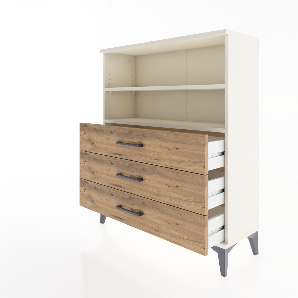 Woodntry Modüler Şifonyer Aytaşı 88x30x94 cm Çekmeceli ve Raflı CR18-1