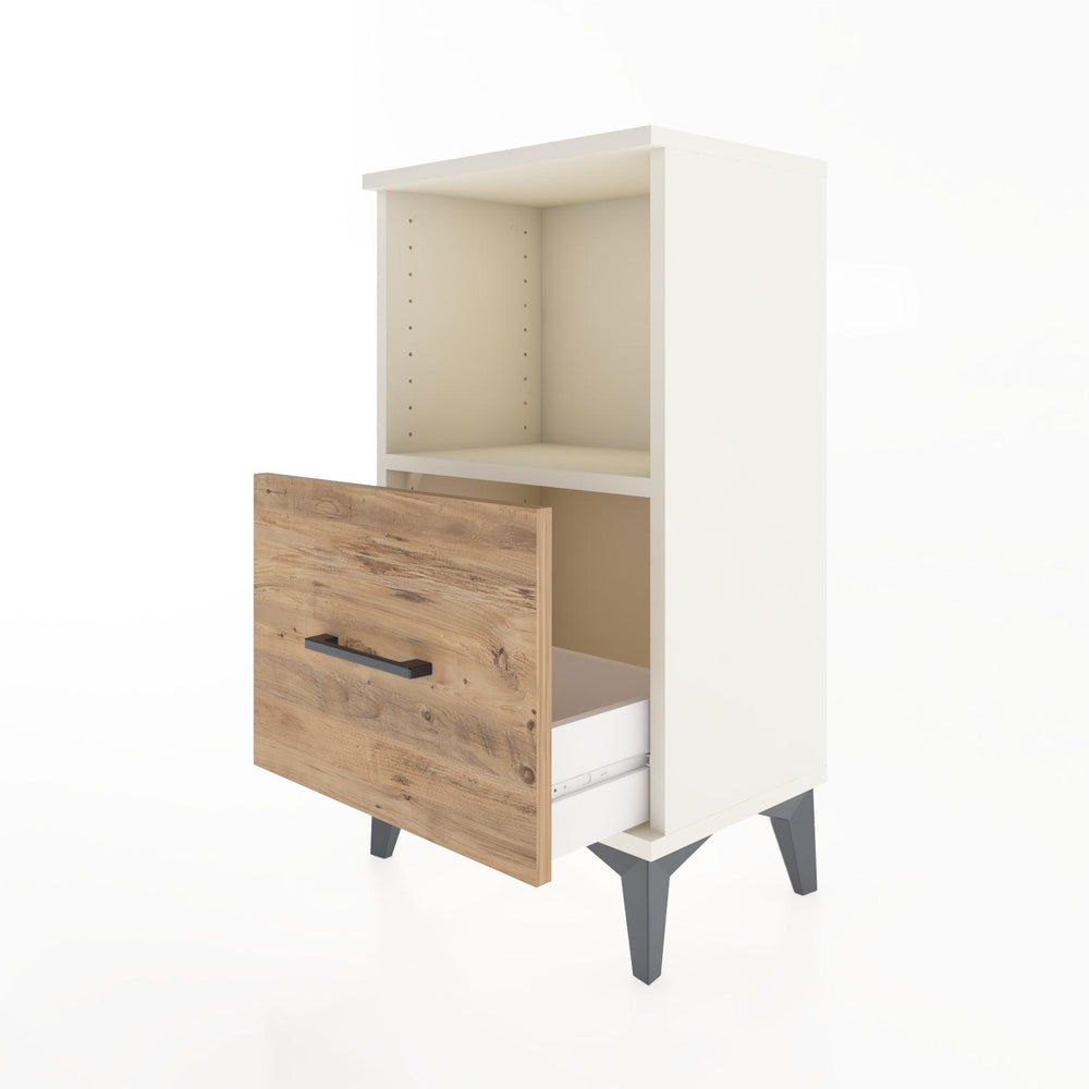 Woodntry Modüler Komodin Tek Çekmece ve Raflı V2 44x30x68 cm Aytaşı - Woodntry