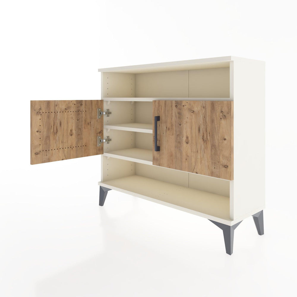 Woodntry Modüler Şifonyer Raf ve İki Kapaklı V2 88x30x68 cm Çam - Woodntry