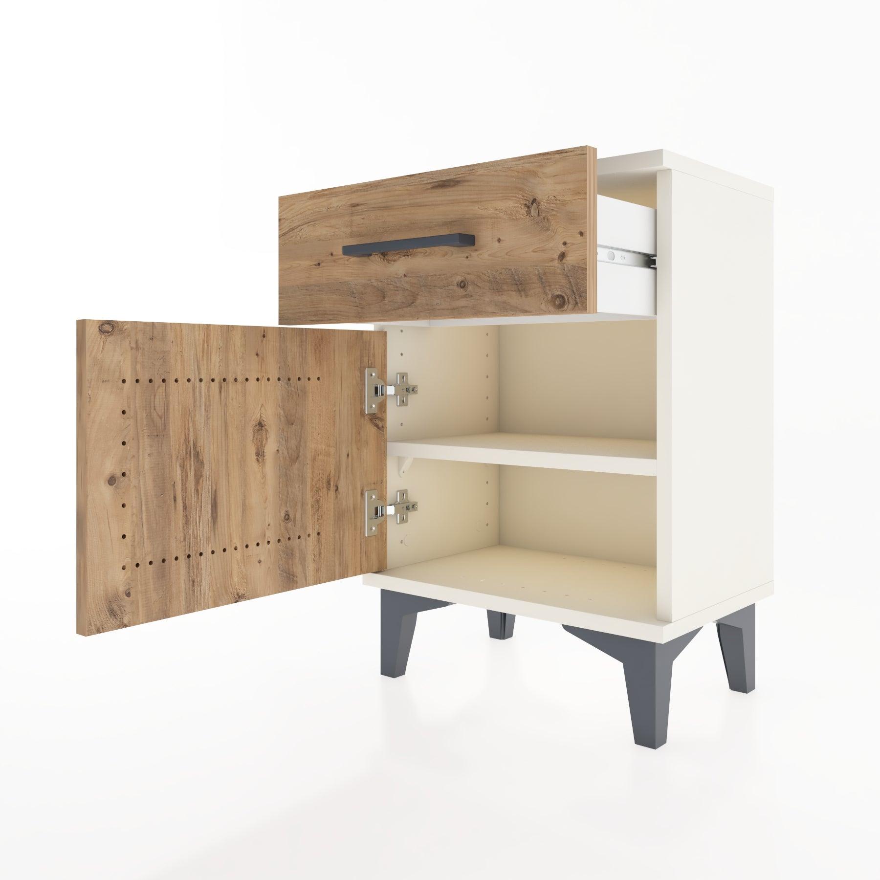 Woodntry Modüler Komodin Çekmece ve Kapaklı 44x30x52 cm Aytaşı - Woodntry