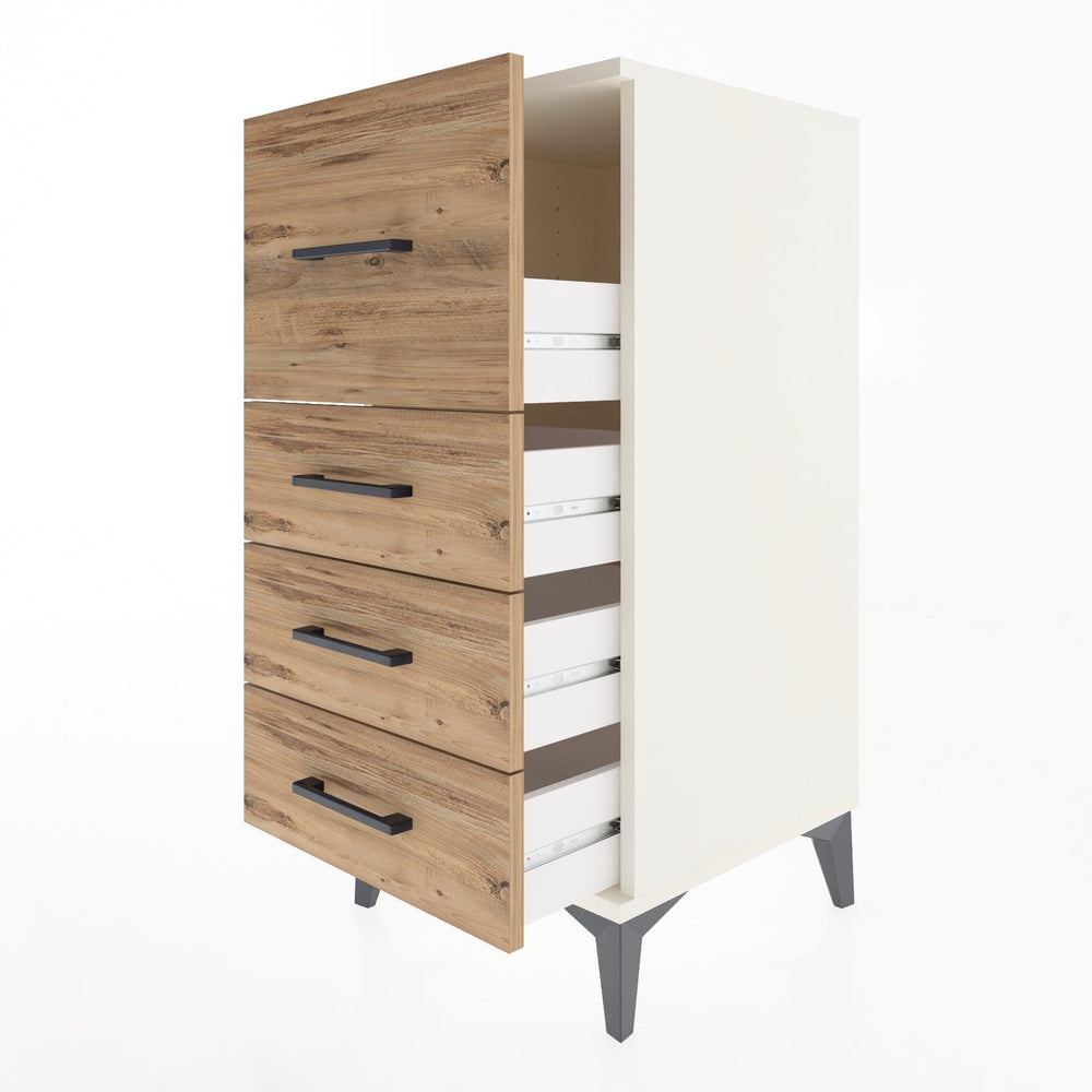 Woodntry Modular Nightstand Moonstone 44x44x84 cm Drawer C1-1