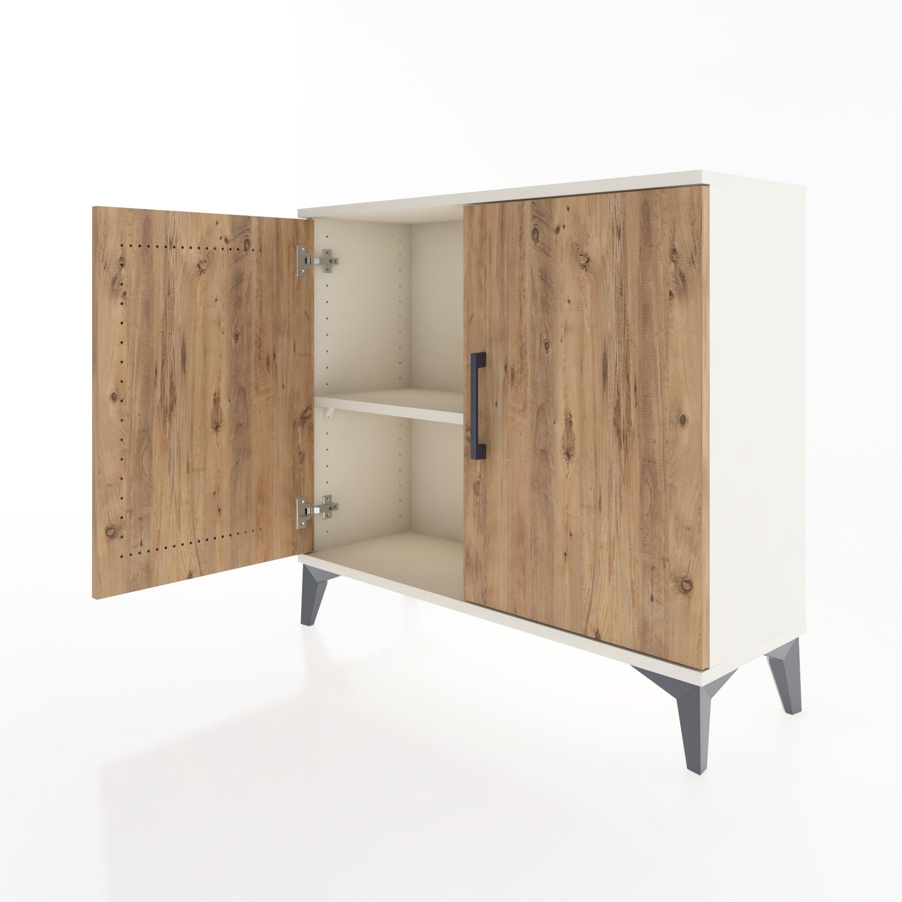 Woodntry Modüler Şifonyer İki Kapaklı V2 88x30x68 cm Aytaşı - Woodntry