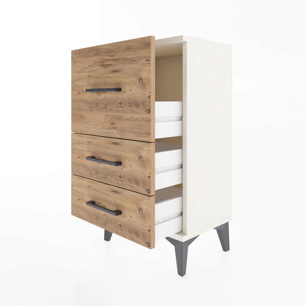 Woodntry Modüler Komodin Üç Çekmeceli V1 44x30x68 cm Aytaşı - Woodntry