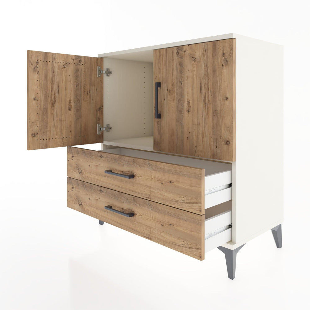 Woodntry Modular Dresser Moonstone 88x44x84 cm with Cover and Drawer KC24-1