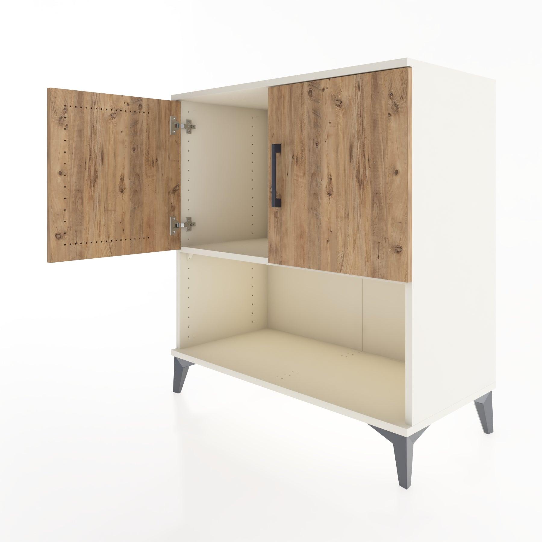 Woodntry Modular Dresser Moonstone 88x44x84 cm with Cover and Shelf KR45-1