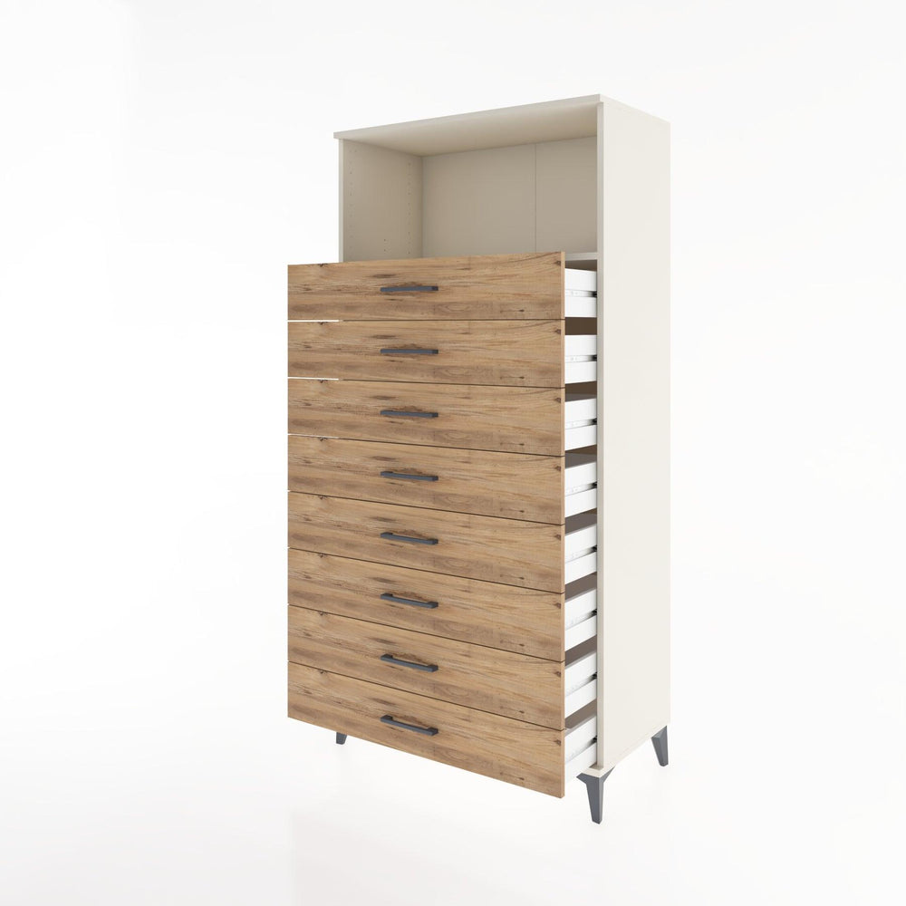 Woodntry Modular Cabinet Moonstone 88x44x170 cm with Drawers and Shelves CR32-1