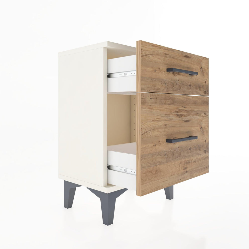 Woodntry Modüler Komodin Küçük ve Büyük Çekmece 44x30x52 cm Aytaşı - Woodntry