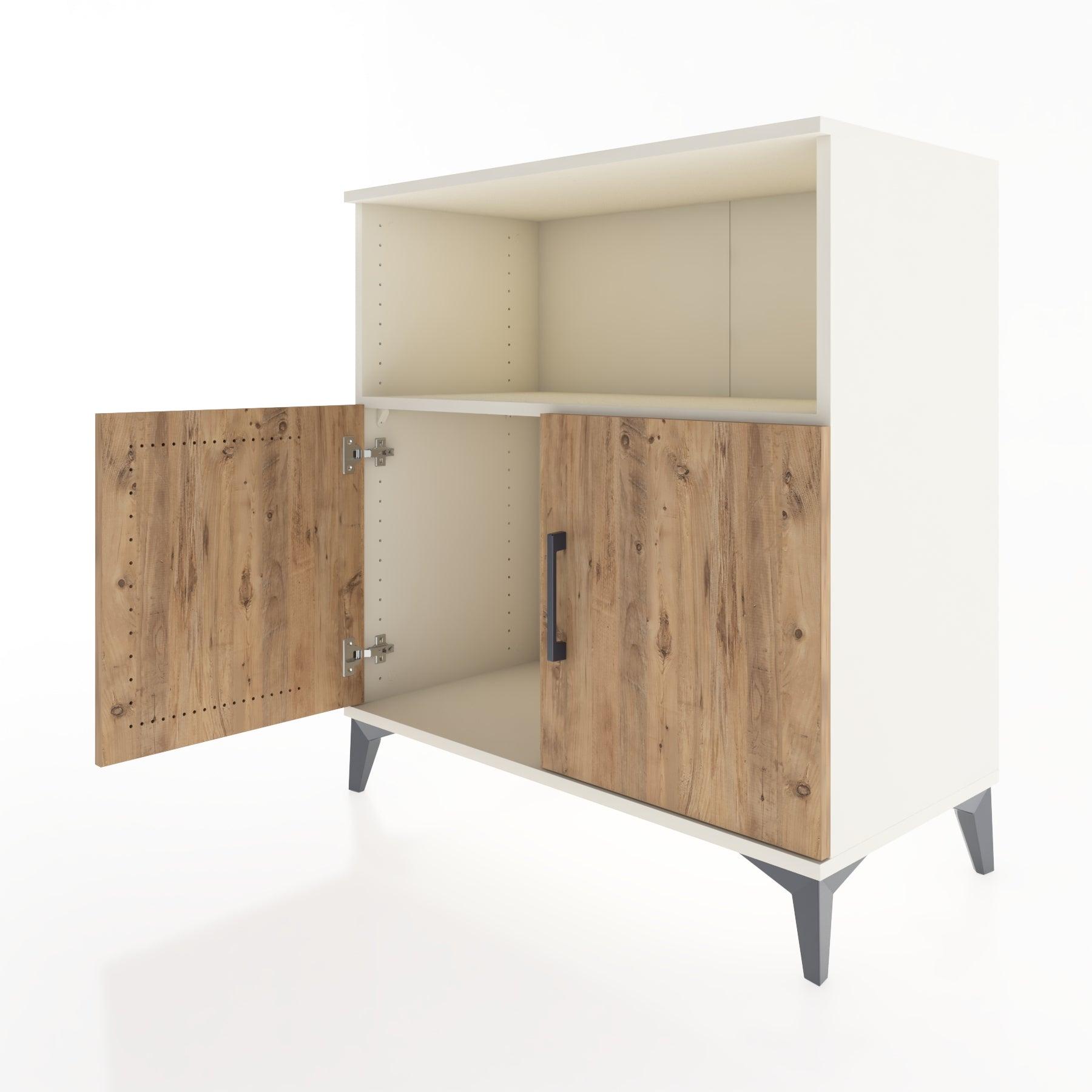 Woodntry Modular Dresser Moonstone 88x44x84 cm with Cover and Shelf KR42-1