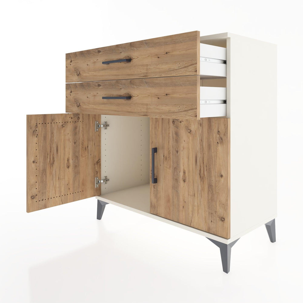 Woodntry Modular Dresser Moonstone 88x44x84 cm with Cover and Drawer KC33-1