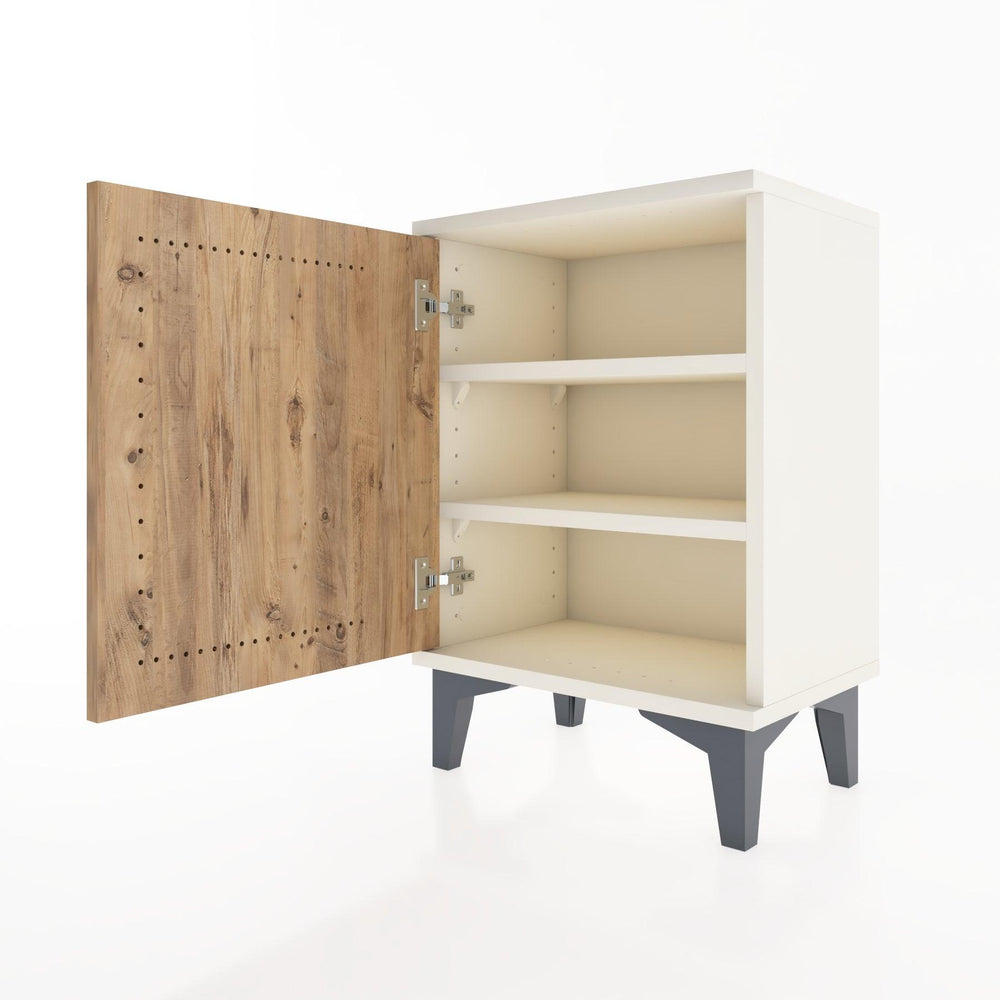 Woodntry Modüler Komodin Tek Kapaklı 44x30x52 cm Aytaşı - Woodntry