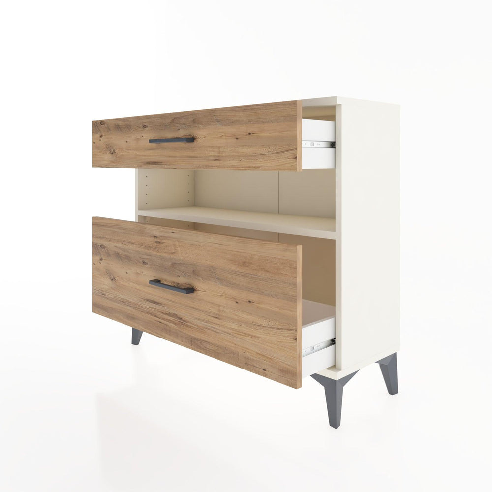 Woodntry Modüler Şifonyer İki Çekmeceli V9 88x30x68 cm Aytaşı - Woodntry