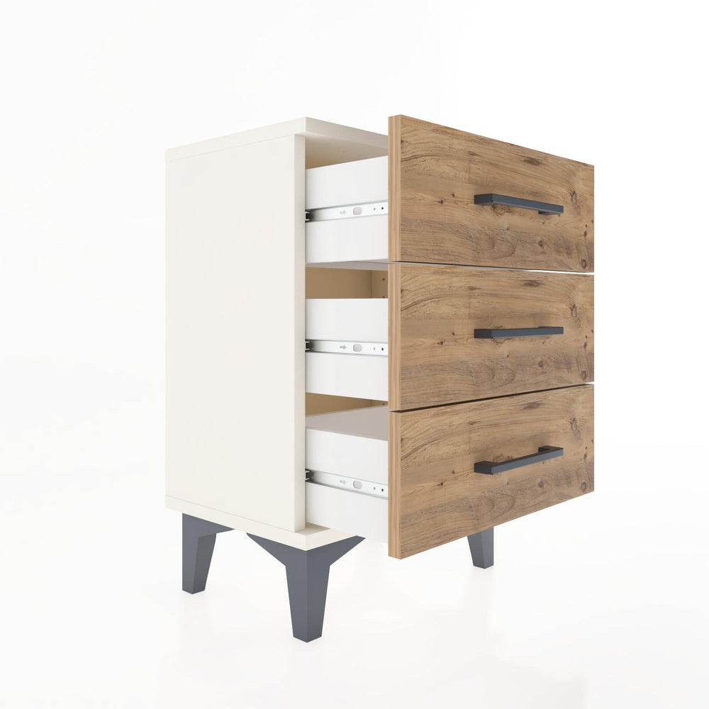 Woodntry Modüler Komodin Üç Çekmeceli 44x30x52 cm Aytaşı - Woodntry