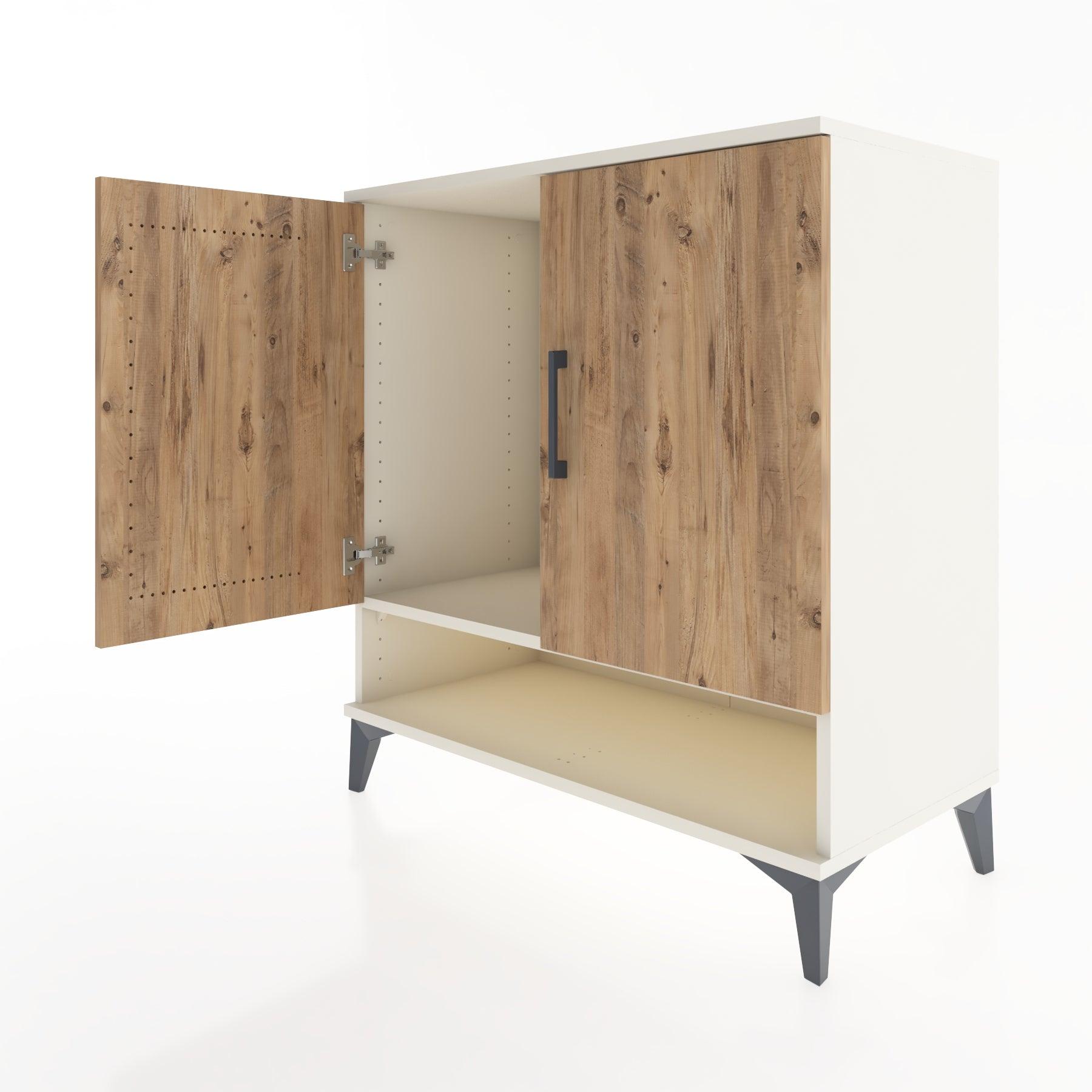 Woodntry Modular Dresser Moonstone 88x44x84 cm with Cover and Shelf KR77-1