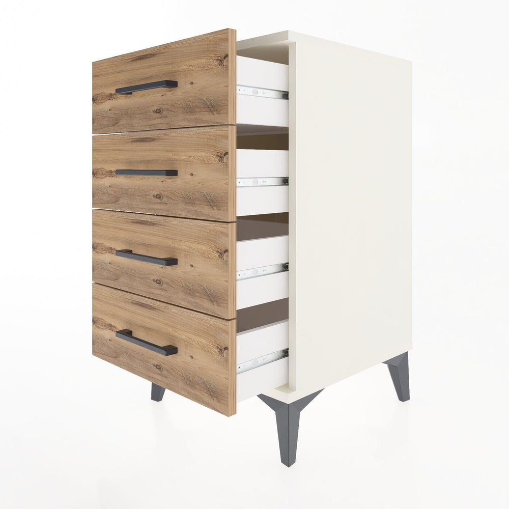 Woodntry Modular Nightstand Moonstone 44x44x68 cm Drawer C1-1