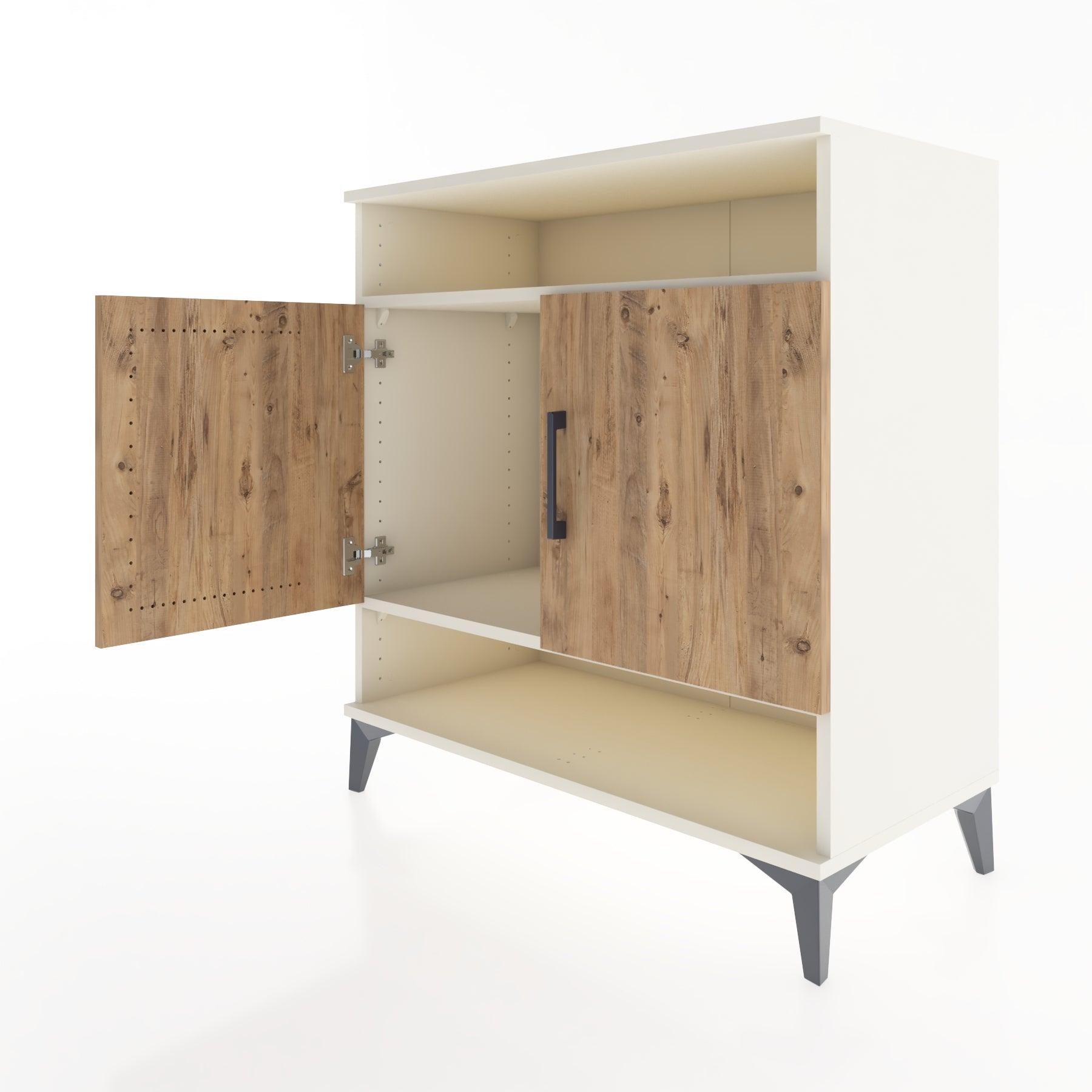 Woodntry Modular Dresser Moonstone 88x44x84 cm with Cover and Shelf KR69-1