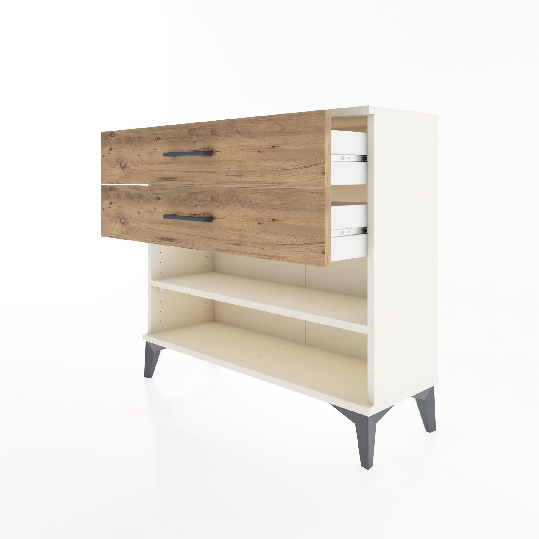 Woodntry Modüler Şifonyer İki Çekmeceli V1 88x30x68 cm Aytaşı - Woodntry