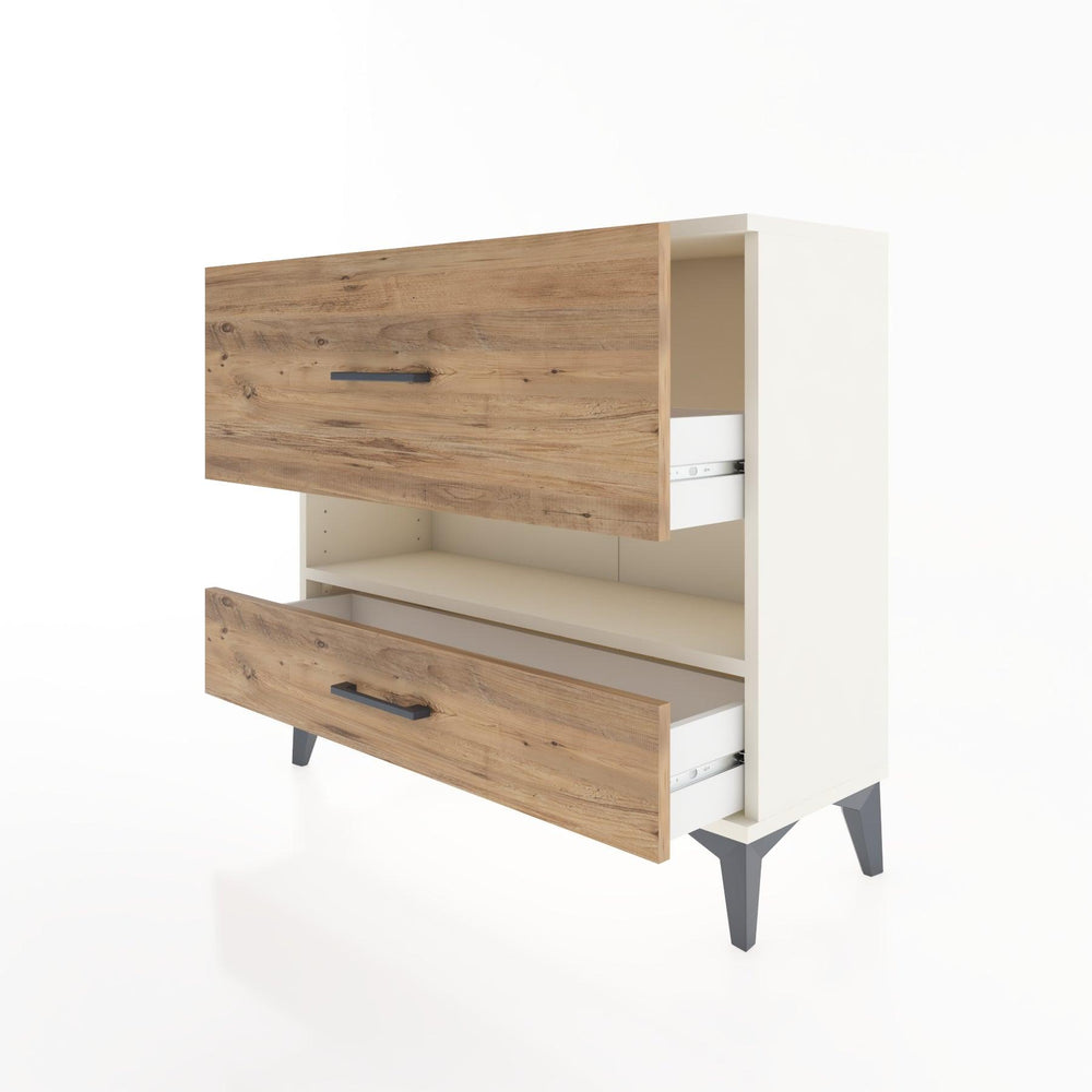 Woodntry Modüler Şifonyer İki Çekmeceli V10 88x30x68 cm Aytaşı - Woodntry