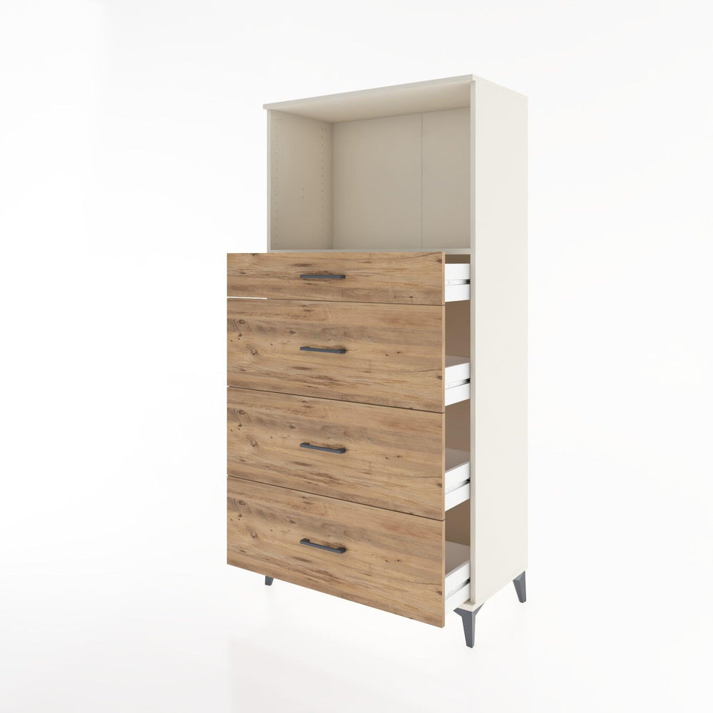 Woodntry Modular Cabinet Moonstone 88x44x170 cm with Drawers and Shelves CR51-1