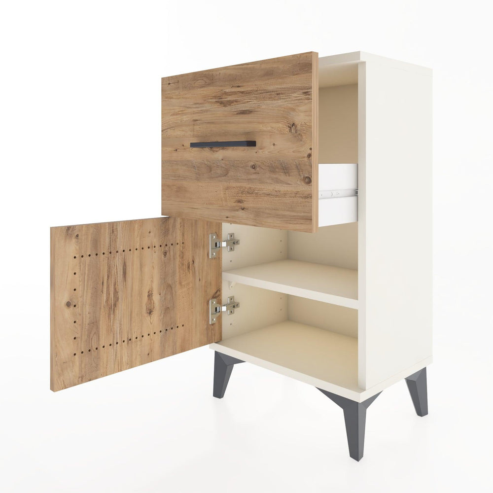 Woodntry Modüler Komodin Çekmece ve Kapaklı V1 44x30x68 cm Aytaşı - Woodntry
