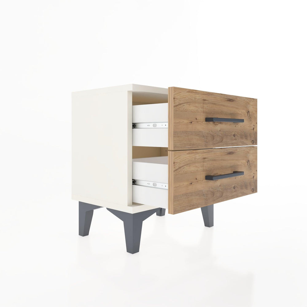 Woodntry Modüler Komodin İki Çekmeceli 44x30x36 cm Aytaşı - Woodntry