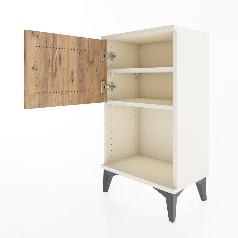 Woodntry Modüler Komodin Raf ve Tek Kapaklı V2 44x30x68 cm Aytaşı - Woodntry