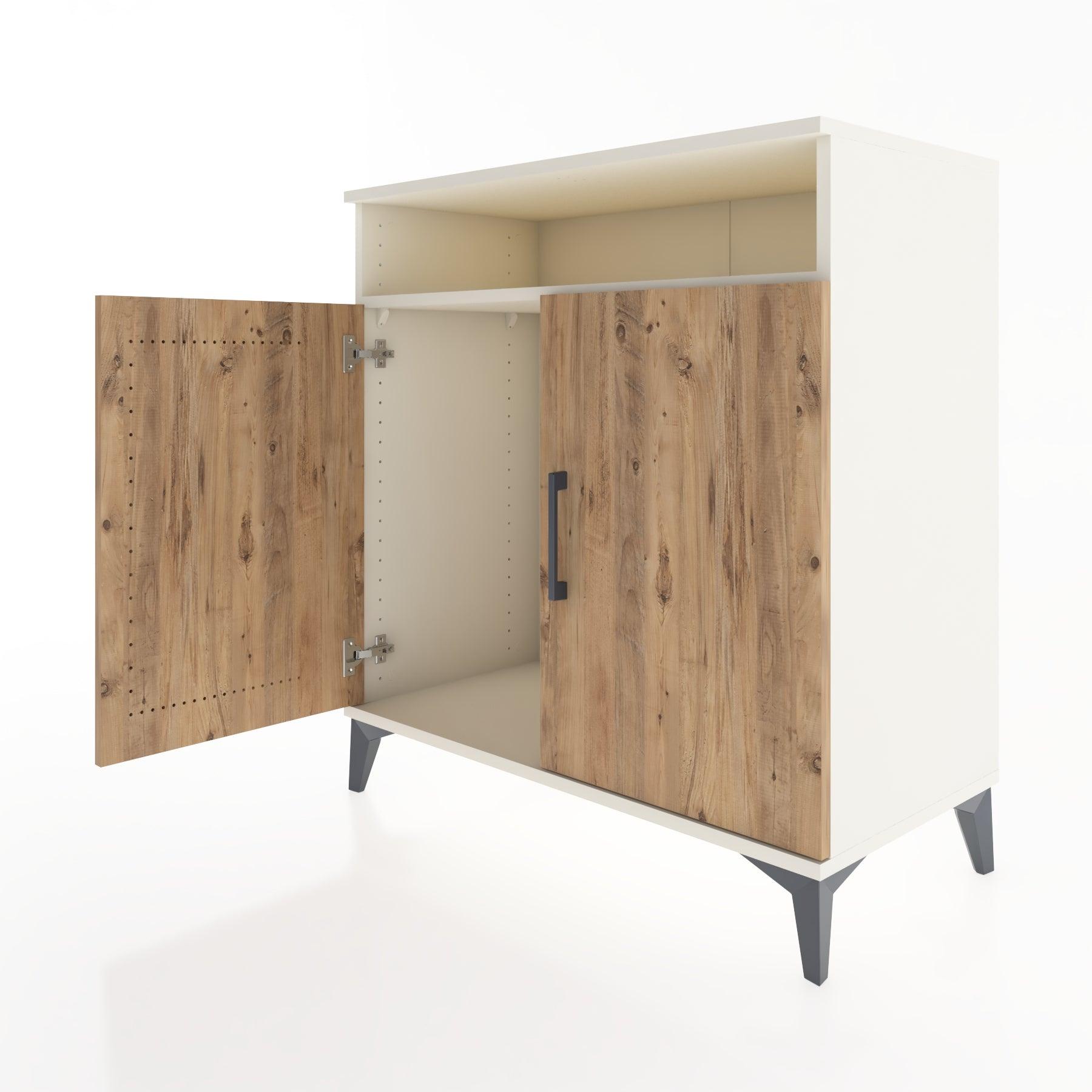 Woodntry Modular Dresser Moonstone 88x44x84 cm with Cover and Shelf KR85-1