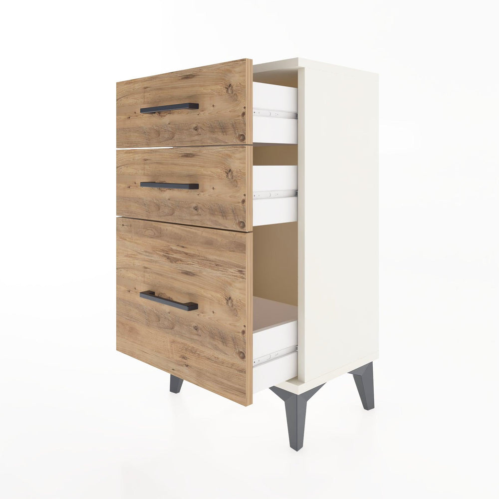 Woodntry Modüler Komodin Üç Çekmeceli V2 44x30x68 cm Aytaşı - Woodntry