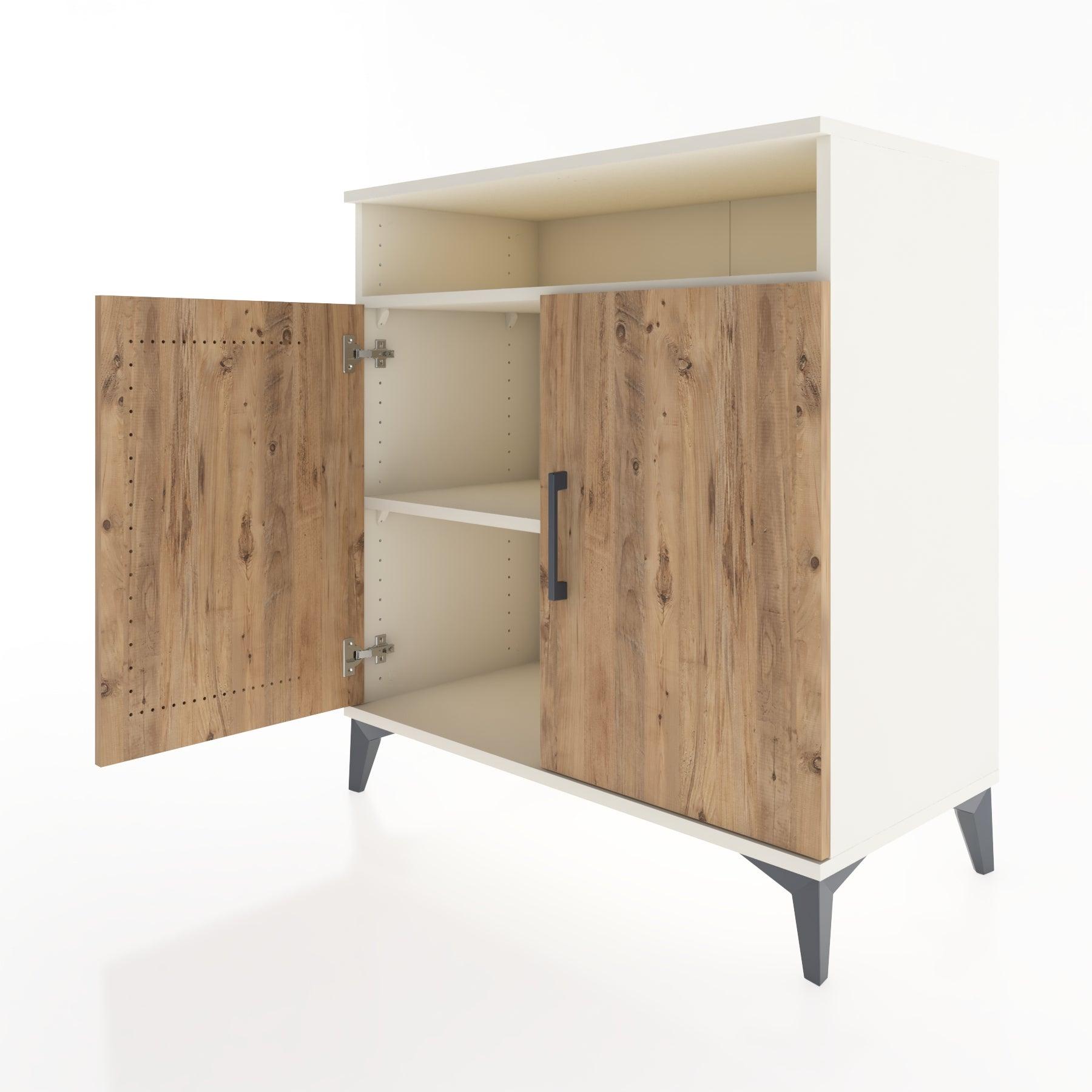Woodntry Modular Dresser Moonstone 88x44x84 cm with Cover and Shelf KR84-1