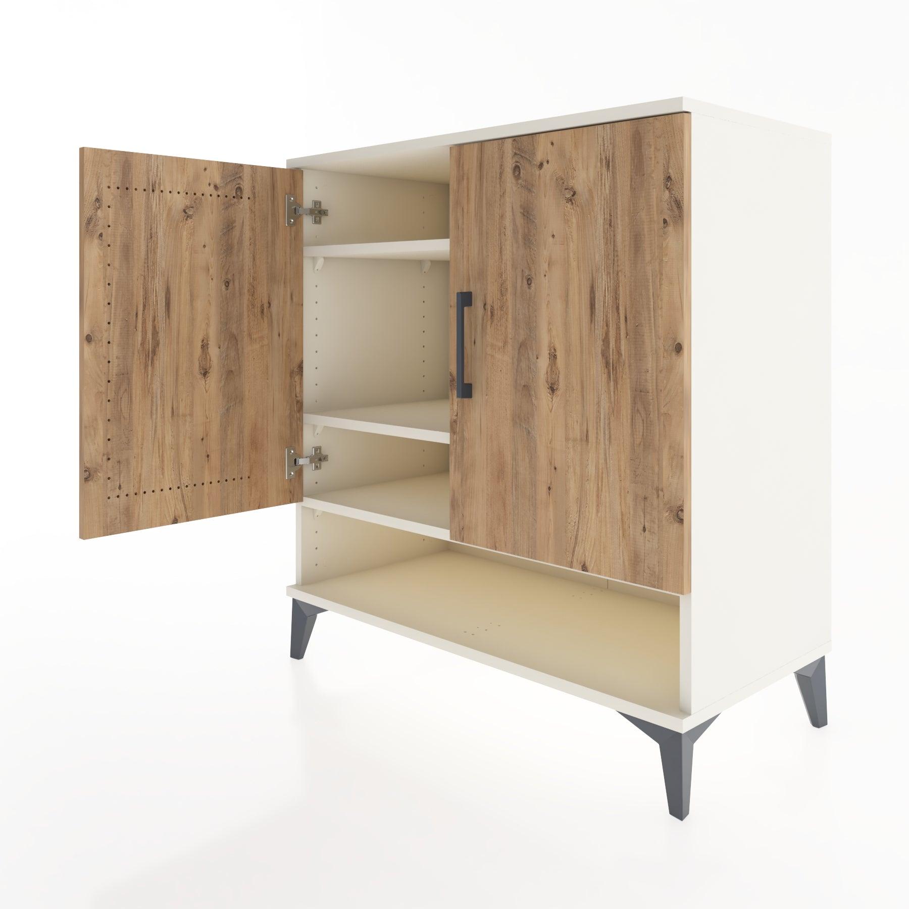 Woodntry Modular Dresser Moonstone 88x44x84 cm with Cover and Shelf KR75-1