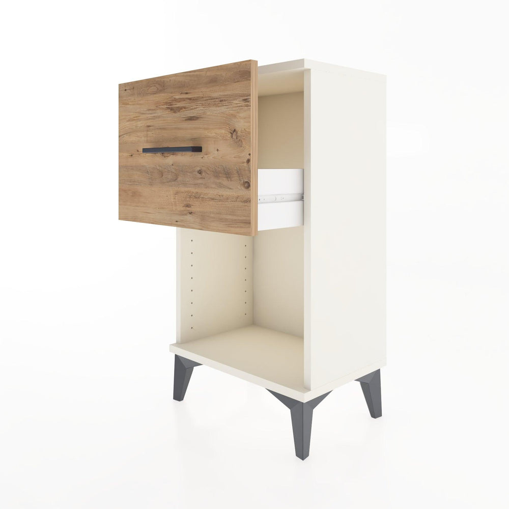 Woodntry Modüler Komodin Tek Çekmece ve Raflı V1 44x30x68 cm Aytaşı - Woodntry
