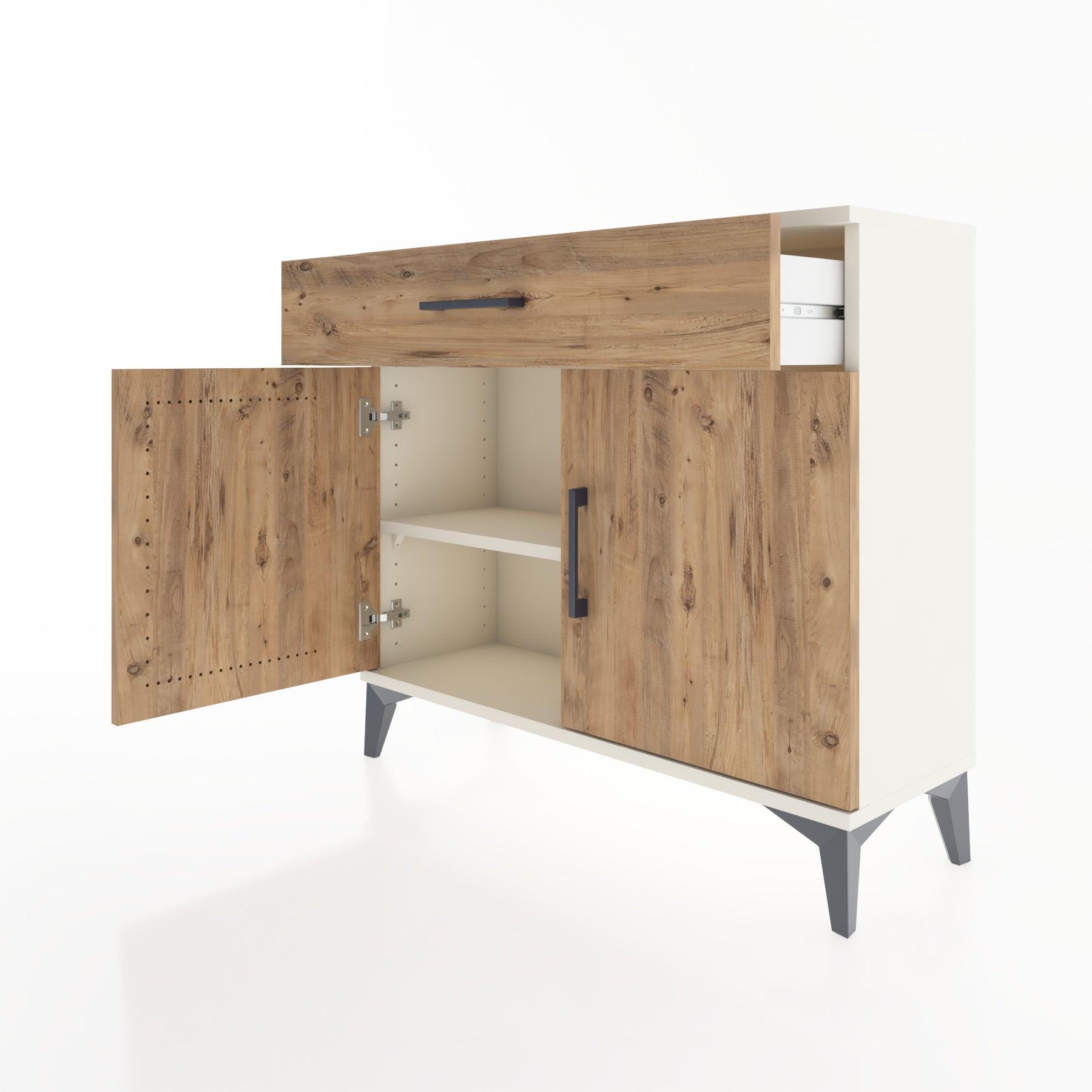 Woodntry Modüler Şifonyer Çekmece ve Kapaklı V1 88x30x68 cm Aytaşı - Woodntry