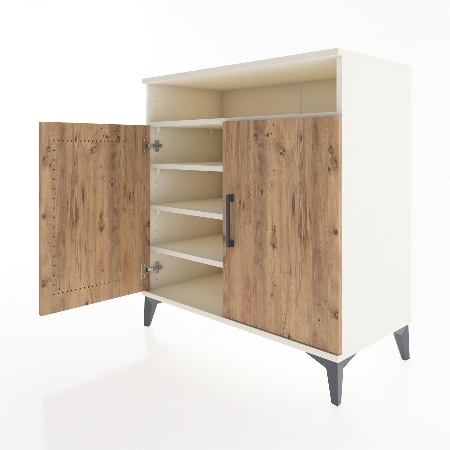 Woodntry Modular Dresser Moonstone 88x44x84 cm with Cover and Shelf KR82-1