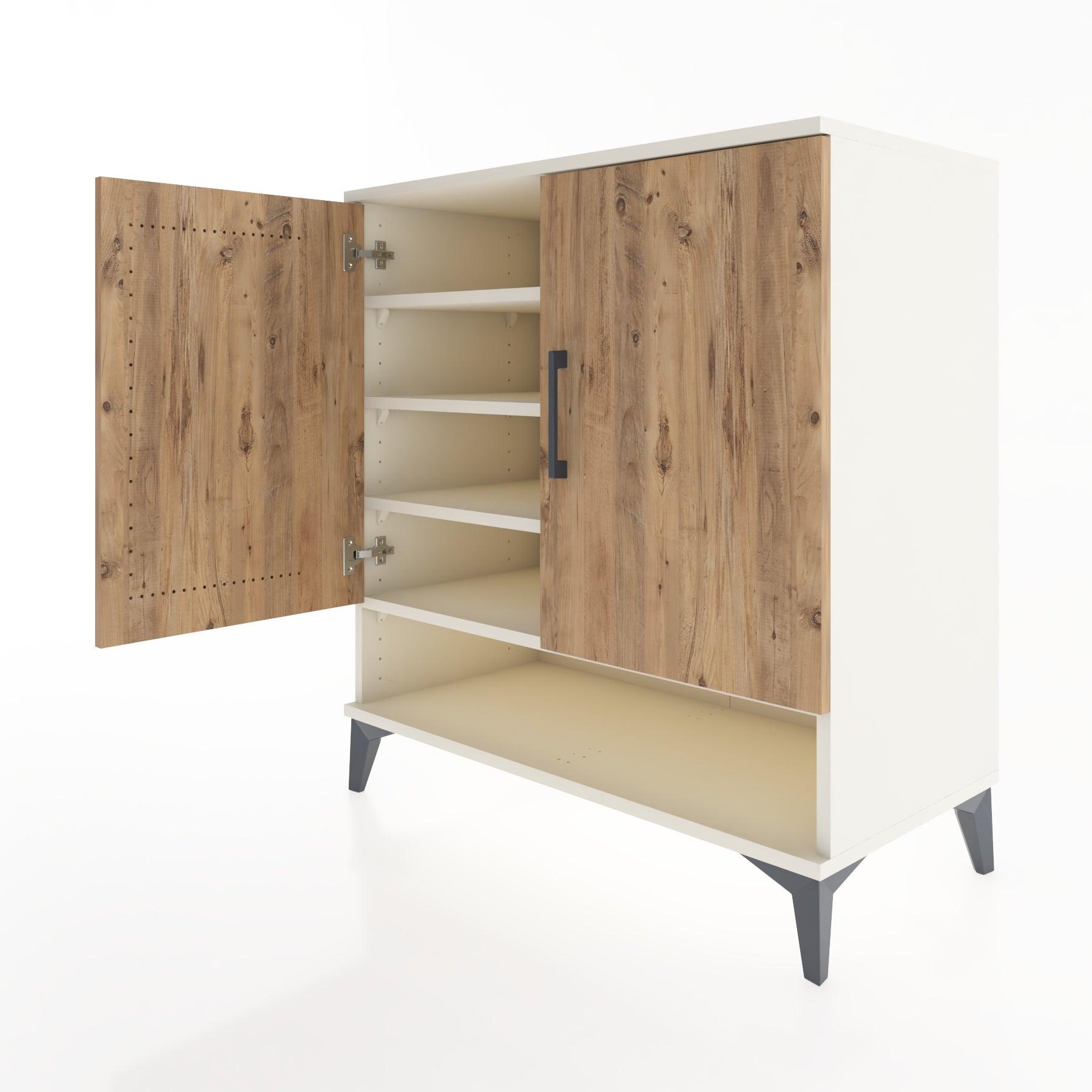 Woodntry Modular Dresser Moonstone 88x44x84 cm with Cover and Shelf KR74-1