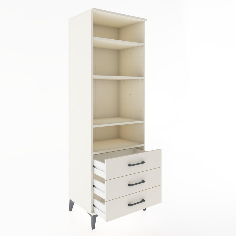 Woodntry Modüler Dolap Aytaşı 60x44x170 cm Çekmeceli ve Raflı CR37-1