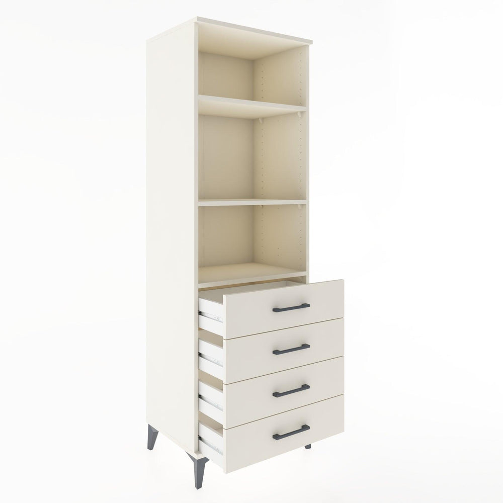 Woodntry Modular Cabinet Moonstone 60x44x170 cm with Drawers and Shelves CR36-1