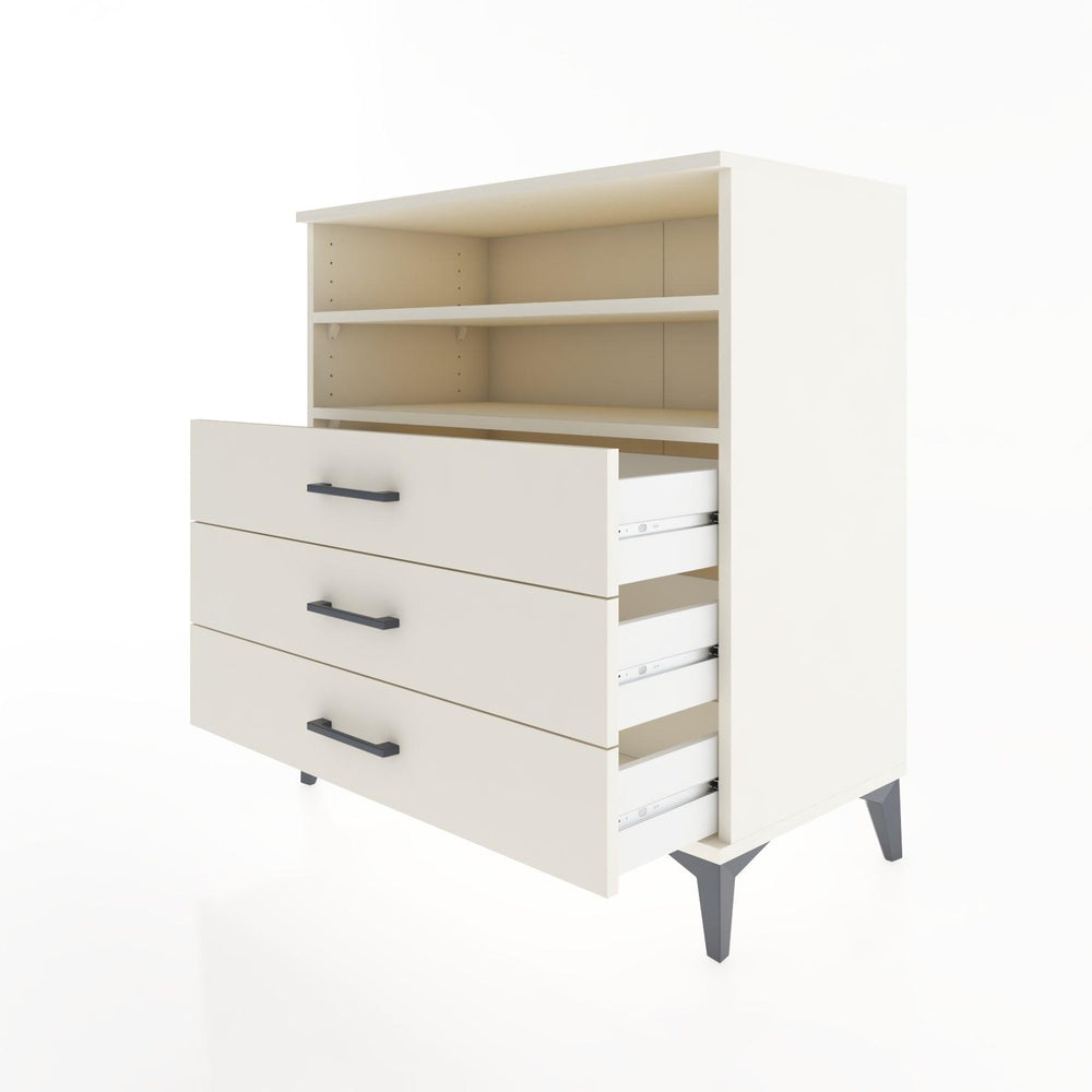 Woodntry Modüler Şifonyer Aytaşı 88x44x84 cm Çekmeceli ve Raflı CR17-1