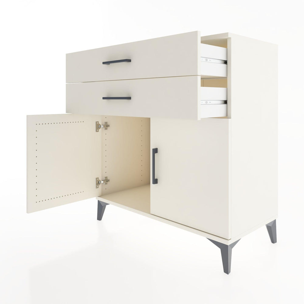 Woodntry Modular Dresser Moonstone 88x44x84 cm with Cover and Drawer KC33-1