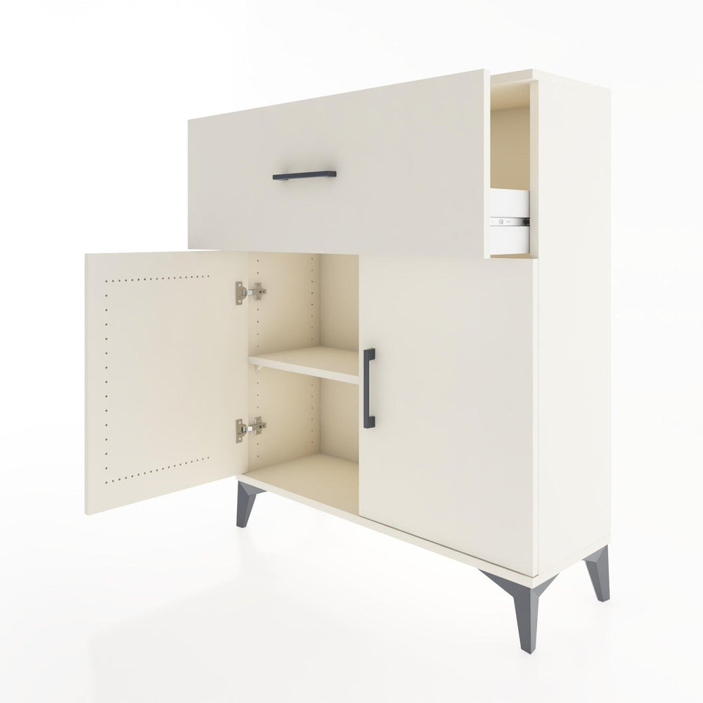 Woodntry Modular Dresser Moonstone 88x30x94 cm with Cover and Drawer KC9-1