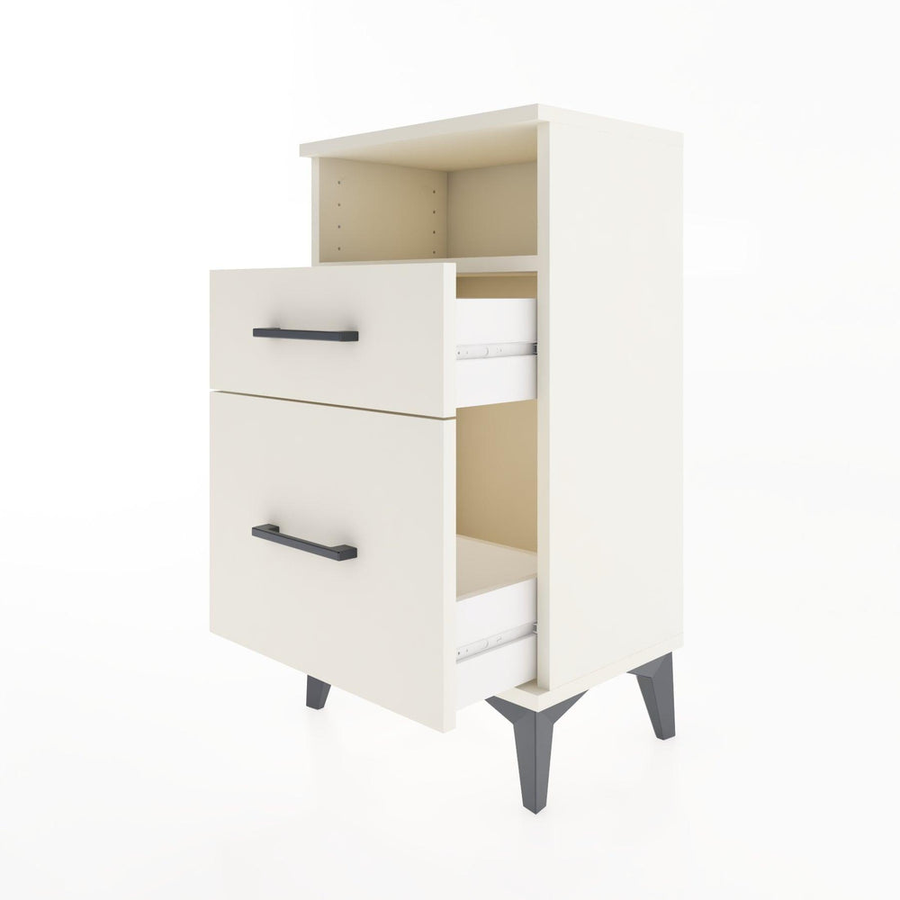 Woodntry Modüler Komodin 2 Çekmece ve Raflı V3 44x30x68 cm Aytaşı - Woodntry