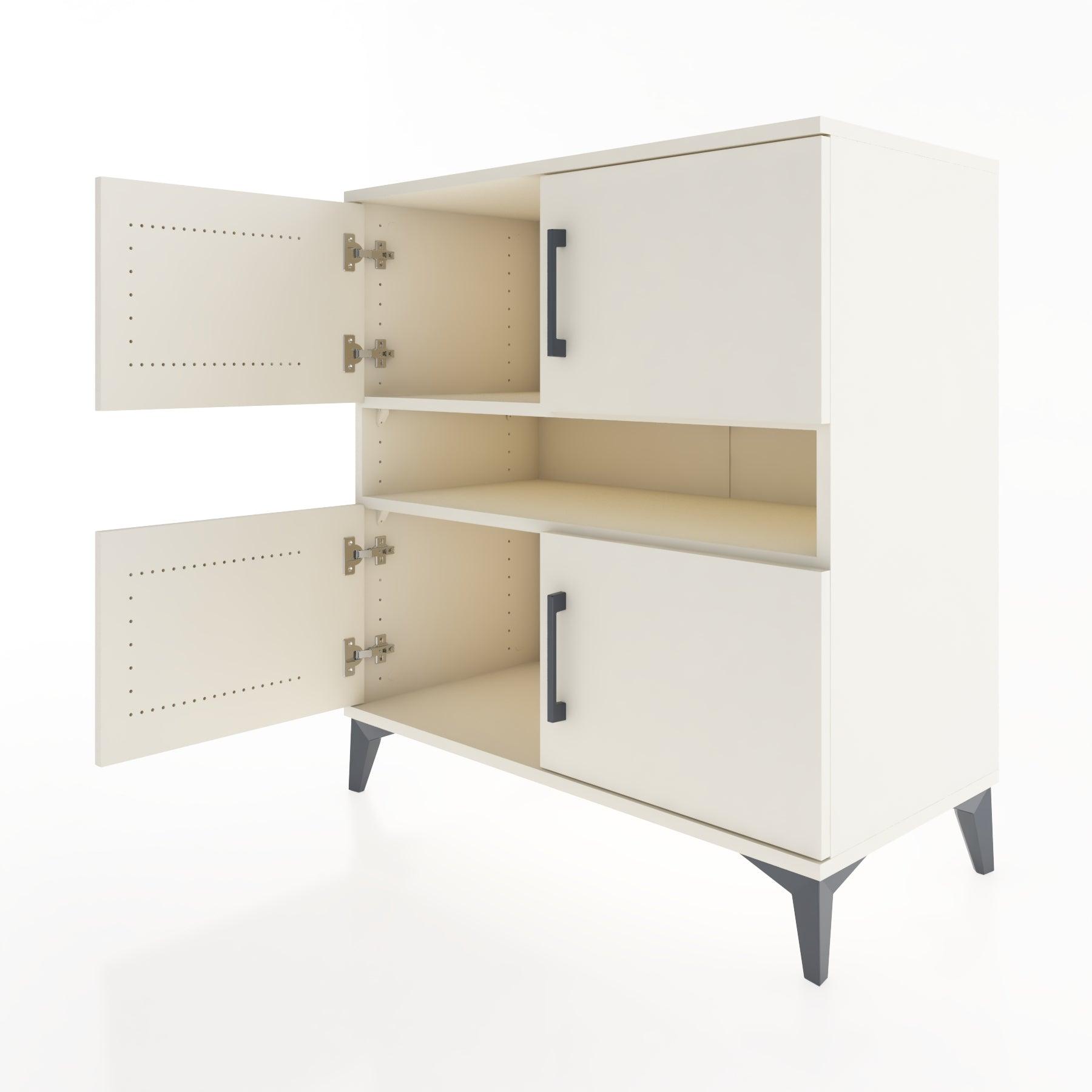 Woodntry Modular Dresser Moonstone 88x44x84 cm with Cover and Shelf KR104-1
