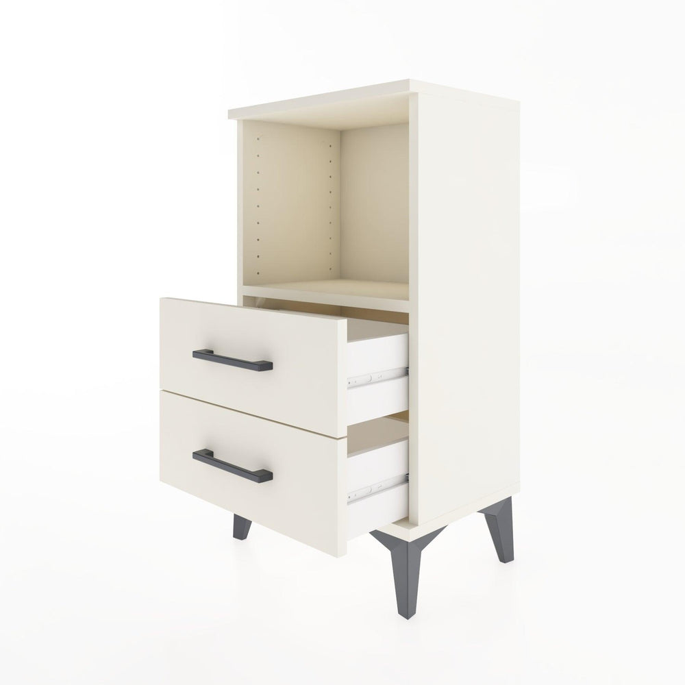 Woodntry Modüler Komodin 2 Çekmece ve Raflı V2 44x30x68 cm Aytaşı - Woodntry