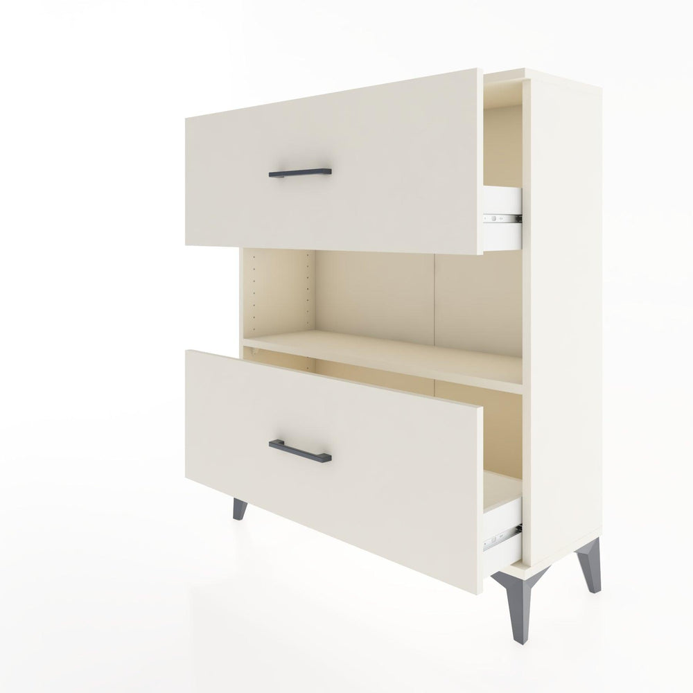 Woodntry Modüler Şifonyer Aytaşı 88x30x94 cm Çekmeceli ve Raflı CR17-1