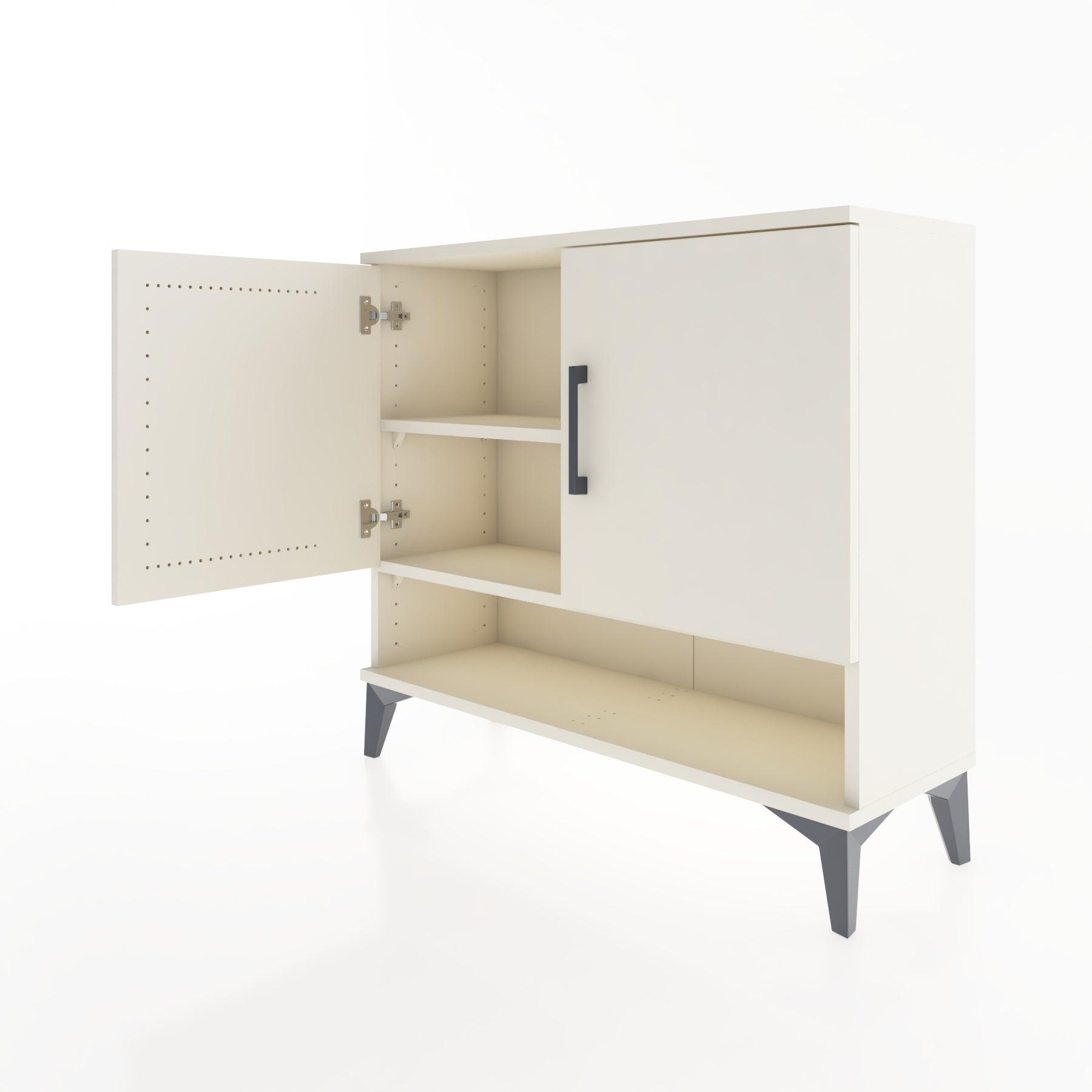 Woodntry Modüler Şifonyer İki Kapak ve Raflı V1 88x30x68 cm Aytaşı - Woodntry
