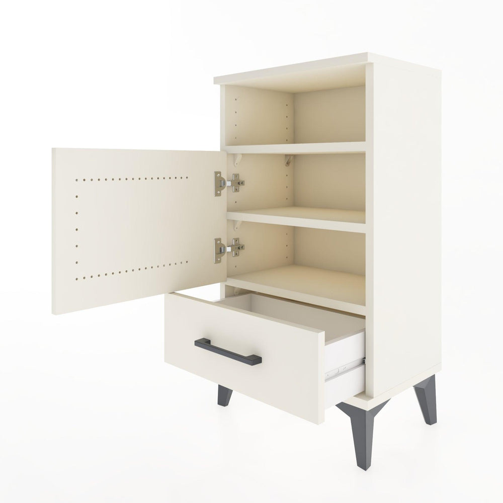 Woodntry Modüler Komodin Raf Kapak Çekmeceli 44x30x68 cm Aytaşı - Woodntry