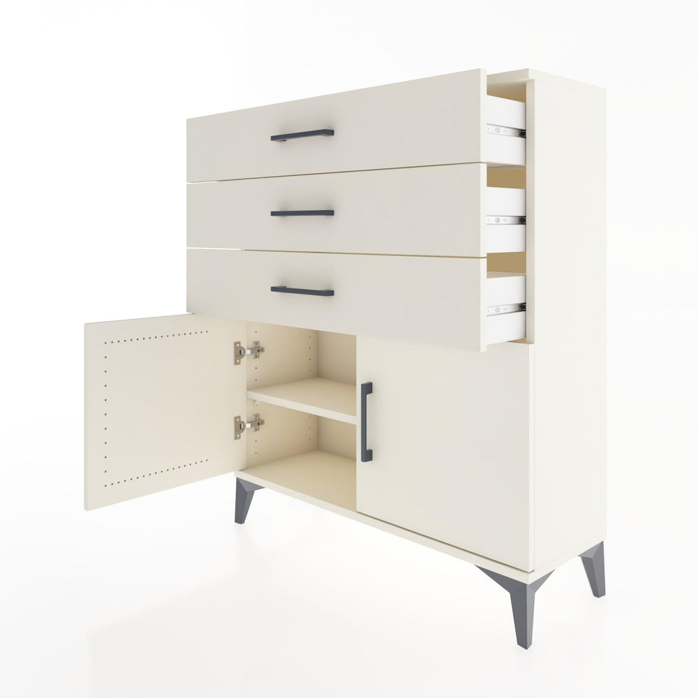 Woodntry Modüler Şifonyer Aytaşı 88x30x94 cm Kapaklı ve Çekmeceli KC8-1