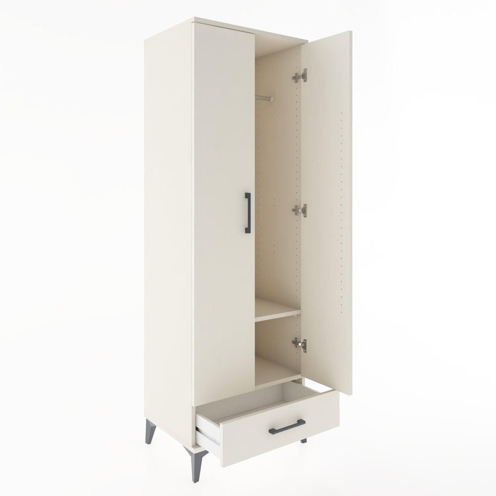 Woodntry Modular Cabinet Moonstone 60x44x170 cm with Doors and Drawers KC30-1