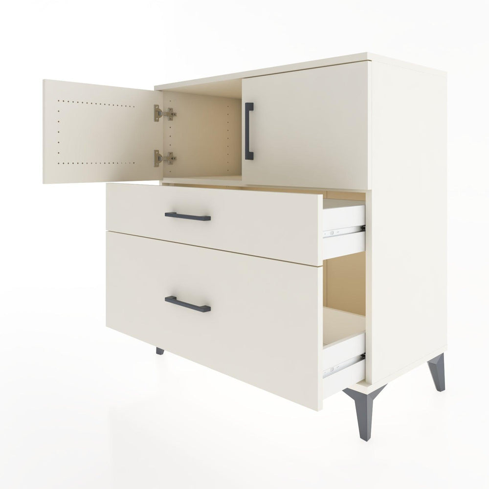 Woodntry Modular Dresser Moonstone 88x44x84 cm with Cover and Drawer KC110-1