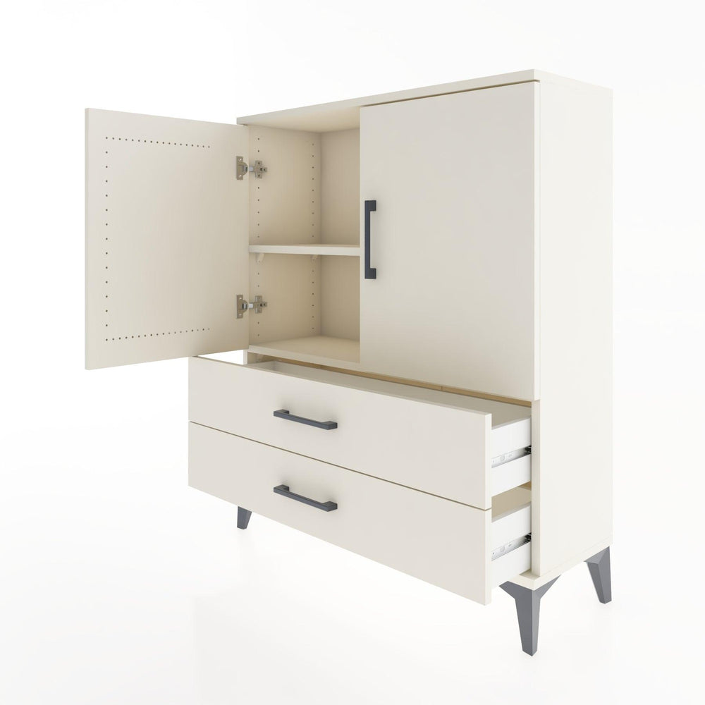 Woodntry Modüler Şifonyer Aytaşı 88x30x94 cm Kapaklı ve Çekmeceli KC6-1