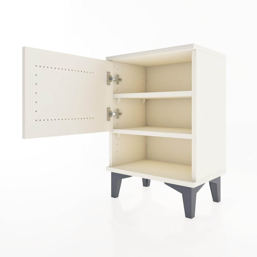 Woodntry Modüler Komodin Tek Kapak ve Raflı 44x30x52 cm Aytaşı - Woodntry