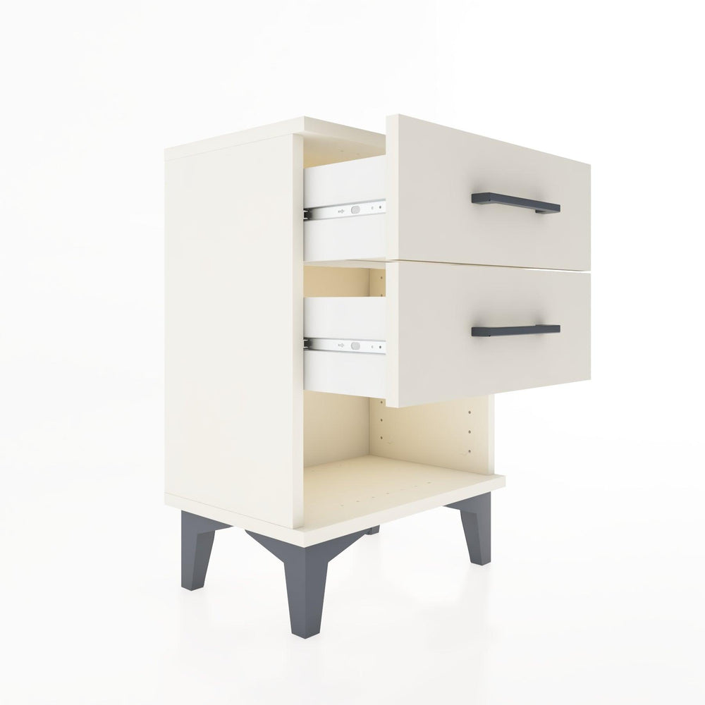 Woodntry Modüler Komodin İki Çekmece ve Raf 44x30x52 cm Aytaşı - Woodntry